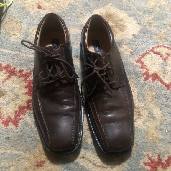Men’s Leather lace up Brown Shoes Size10,5  in Excellent Used Conditi - Picture 7 of 14